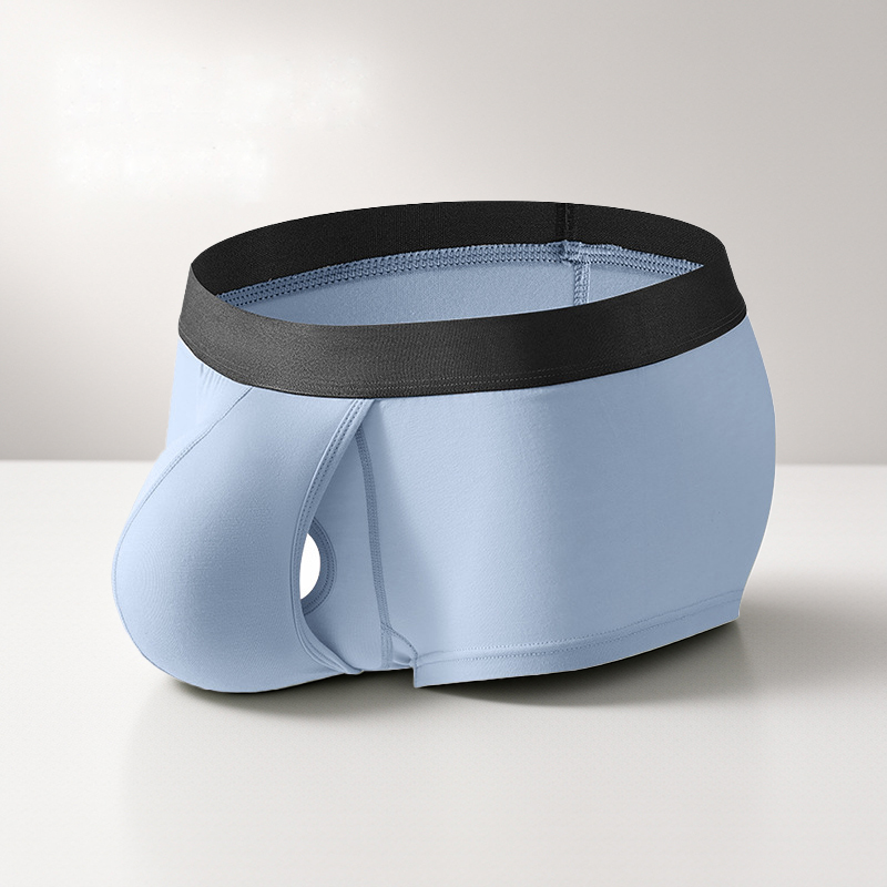 Bamboo Fiber Trunk - Men's Mid-rise Boxer Briefs Sexy Underwear