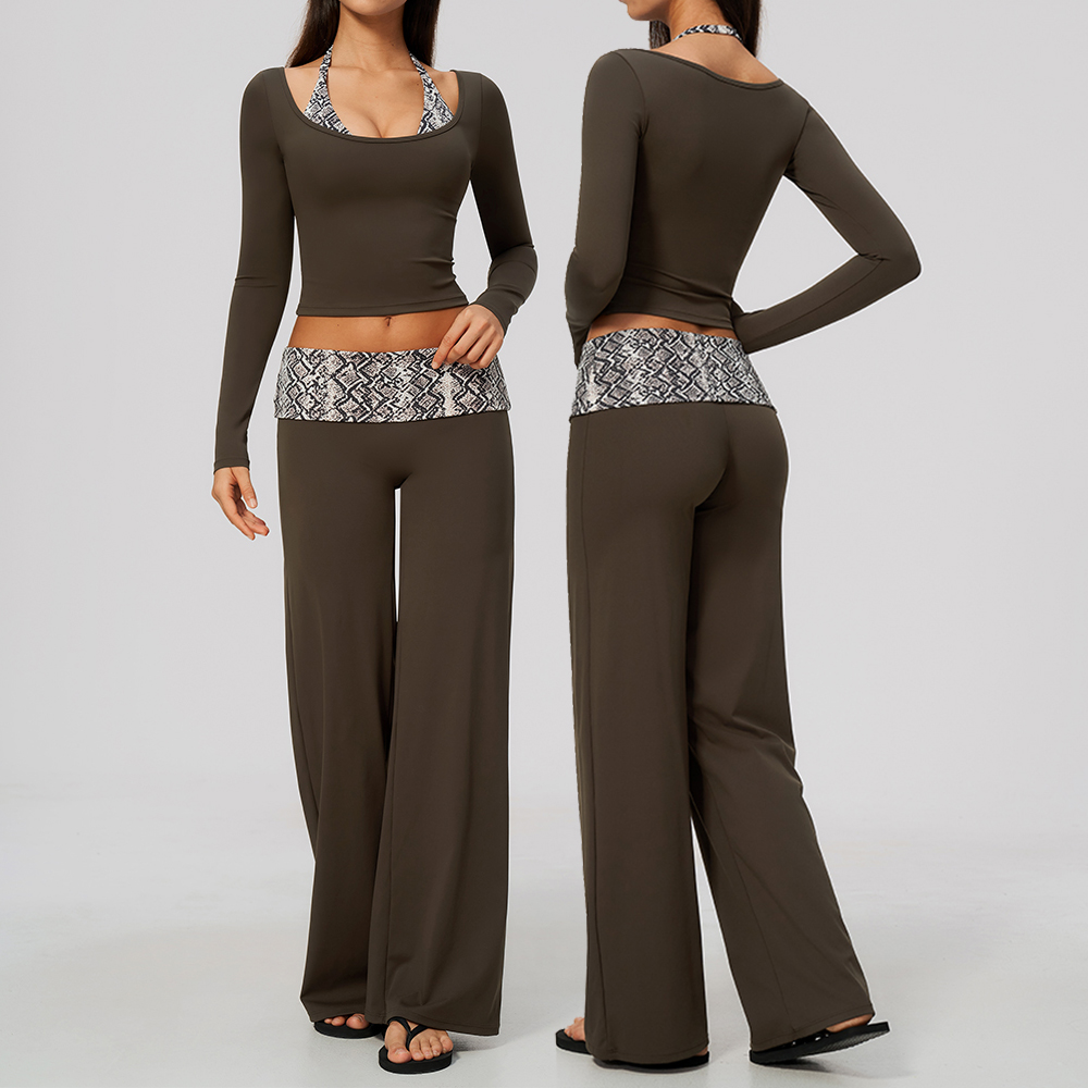 Yoga Set Sports Suit Gym Set 2 - Compression Long Pant 评论和价格