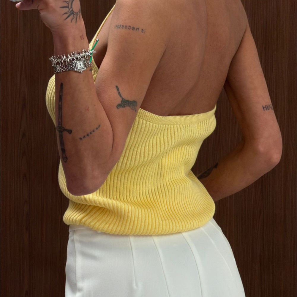 Women Turtleneck Halter Top Sl - Tank Top Ribbed 评论和价格