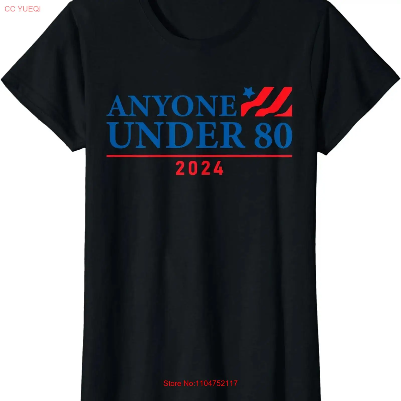 Anyone Under 80 2024 Funny Lad - Undershirt Crew Neck 评论和价格